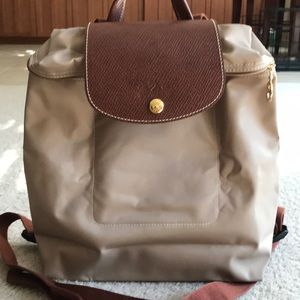 Brand New Beige Longchamp backpack